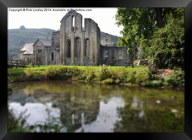  Valle Crucis Abbey Framed Print by Rick Lindley