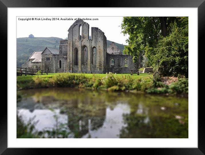  Valle Crucis Abbey Framed Mounted Print by Rick Lindley