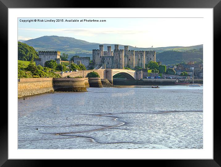  Conwy Castle Framed Mounted Print by Rick Lindley