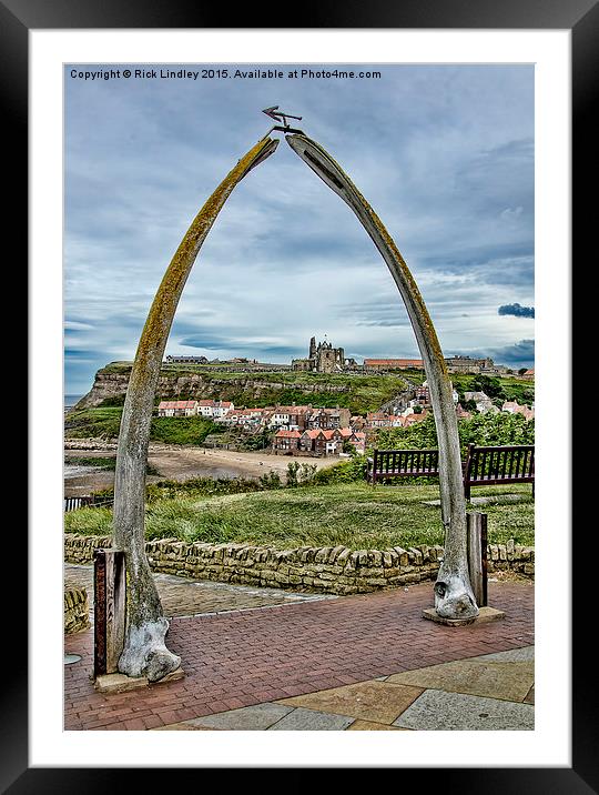  Whitby Abbey Framed Mounted Print by Rick Lindley