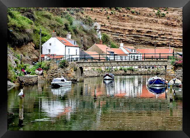  Staithes Framed Print by Rick Lindley