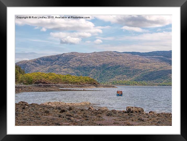 Loch Sunart Scotland Framed Mounted Print by Rick Lindley