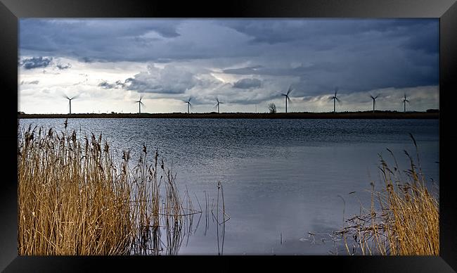 Generators at Work Framed Print by Keith Barker