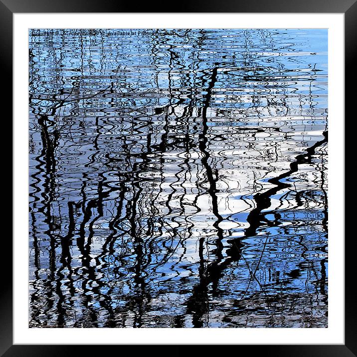 Ripples Framed Mounted Print by LIZ Alderdice