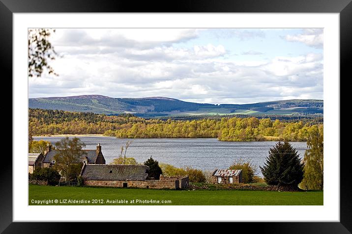 Loch Kinord Framed Mounted Print by LIZ Alderdice