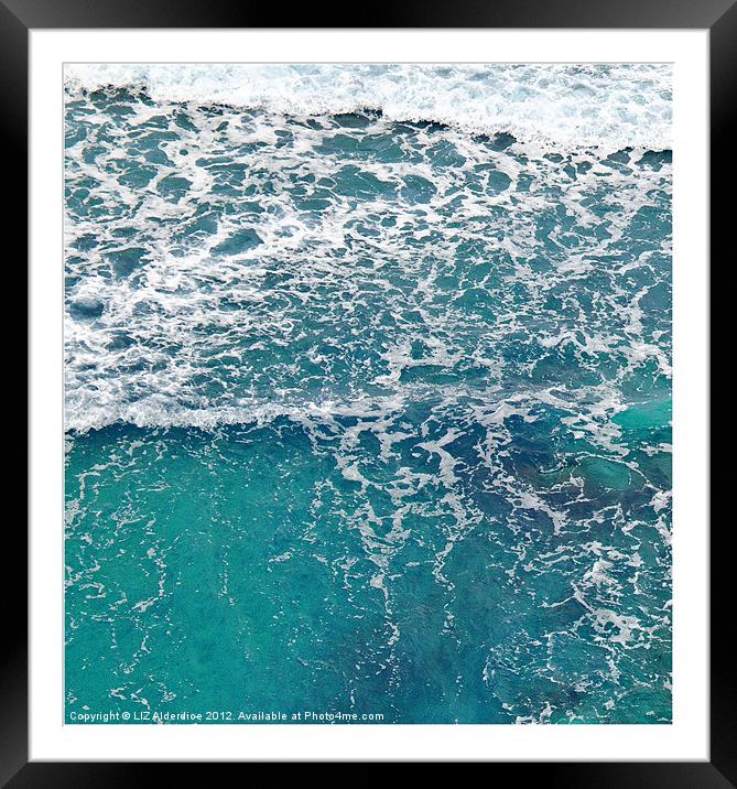 Sea View Framed Mounted Print by LIZ Alderdice