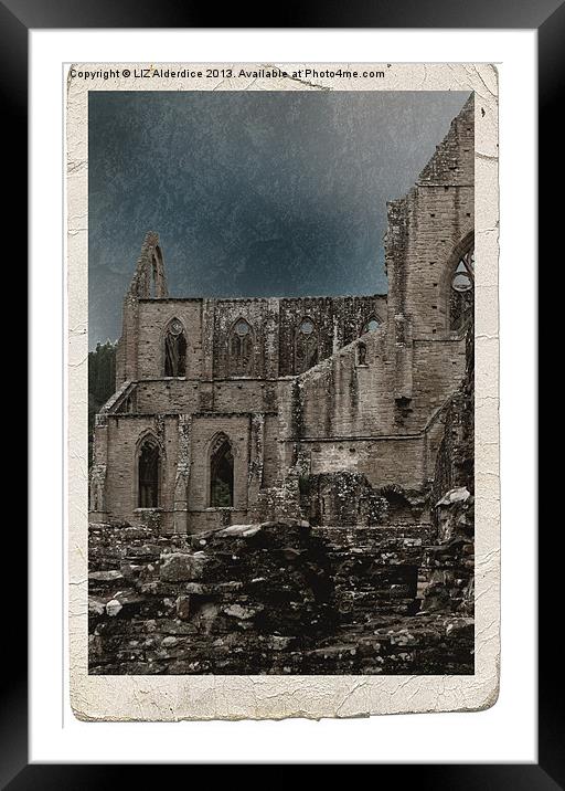Tintern Abbey Framed Mounted Print by LIZ Alderdice