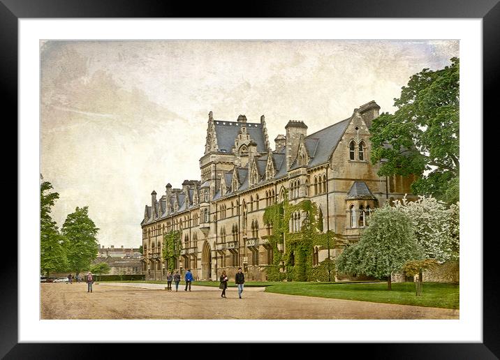 Christ Church College Oxford Framed Mounted Print by LIZ Alderdice