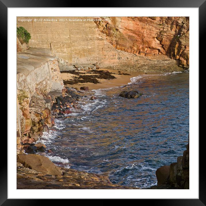 The Cove at Crail Framed Mounted Print by LIZ Alderdice