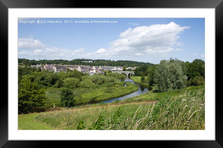 The River Ythan in Ellon Framed Mounted Print by LIZ Alderdice