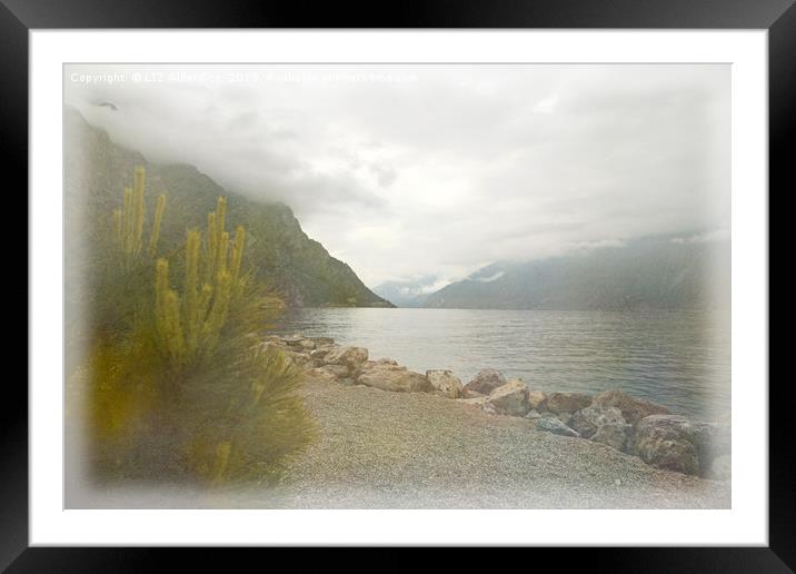 Lake Garda Framed Mounted Print by LIZ Alderdice