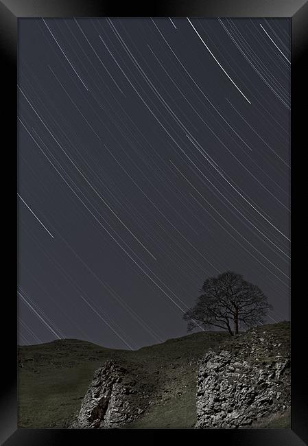 Lone Tree by Moonlight Framed Print by Natures' Canvas: Wall Art  & Prints by Andy Astbury