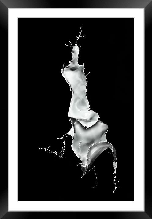 Milk Splash Framed Mounted Print by Natures' Canvas: Wall Art  & Prints by Andy Astbury