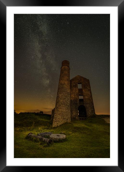 Milky Way Over Old Mine Buildings.No3 Framed Mounted Print by Natures' Canvas: Wall Art  & Prints by Andy Astbury