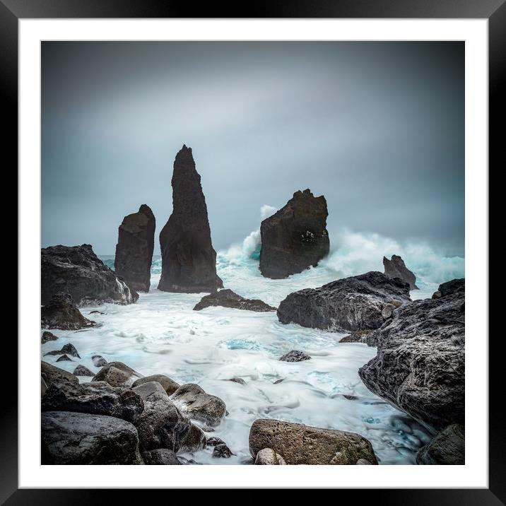 Stormy Iclandic Seas Framed Mounted Print by Natures' Canvas: Wall Art  & Prints by Andy Astbury