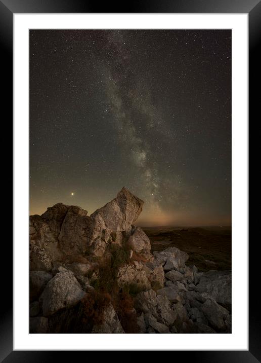 Milky Way Over Shropshire. Framed Mounted Print by Natures' Canvas: Wall Art  & Prints by Andy Astbury