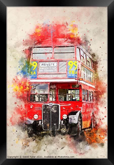 Iconic Routemaster: A London Marvel Framed Print by David Tyrer