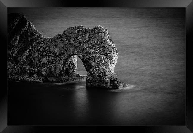 Durdle Door Framed Print by David Tyrer