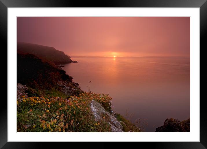 MiSt Pembrokeshire Sunset Framed Mounted Print by David Tyrer