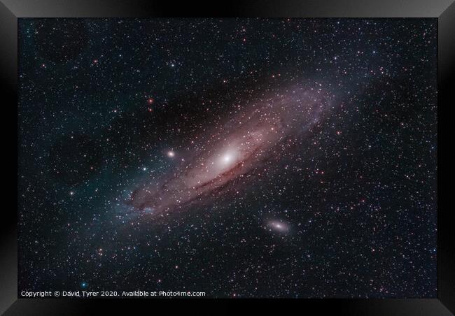 Andromeda's Celestial Dance Framed Print by David Tyrer