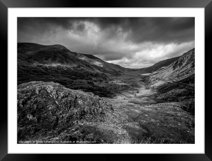 Tempestuous Beauty of Nant Ffrancon Framed Mounted Print by David Tyrer
