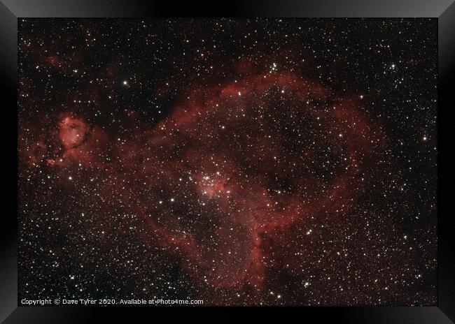 Heart Nebula Framed Print by David Tyrer