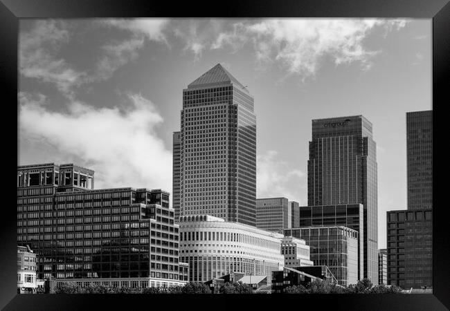London Financial Centre Framed Print by David Tyrer
