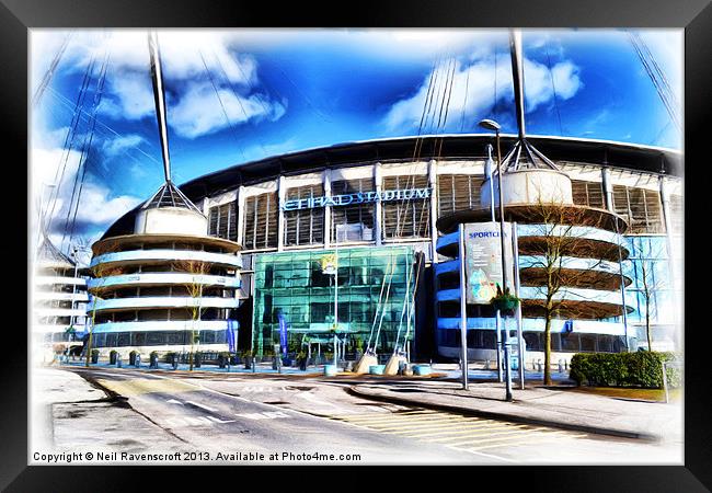 The Etihad Stadium Framed Print by Neil Ravenscroft
