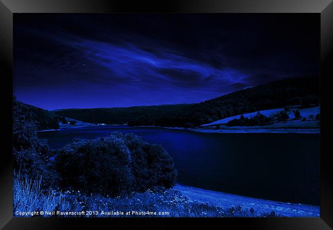 Ladybower night sky Framed Print by Neil Ravenscroft