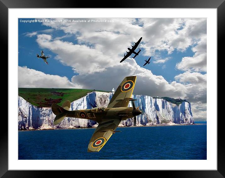 Battle of Britain Framed Mounted Print by Neil Ravenscroft