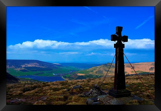 Ashworth Cross Framed Print by Neil Ravenscroft