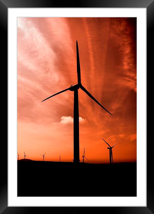 sunset on scout moor Framed Mounted Print by Neil Ravenscroft