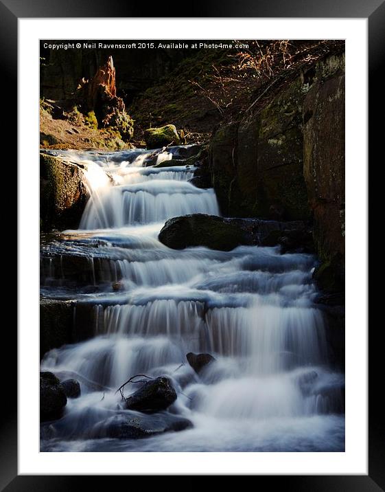  Above the falls  Framed Mounted Print by Neil Ravenscroft