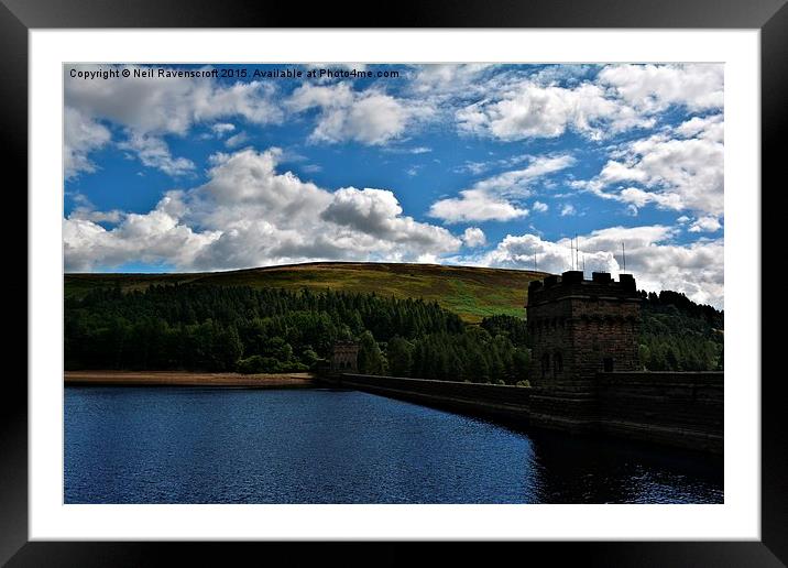   Derwent Dam Framed Mounted Print by Neil Ravenscroft