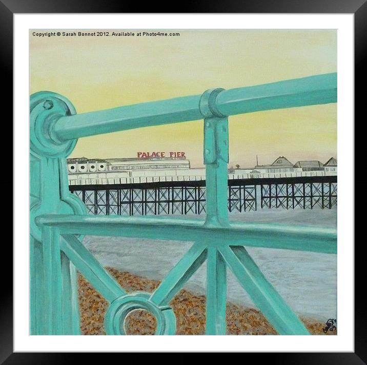 Brighton Palace Pier Framed Mounted Print by Sarah Bonnot