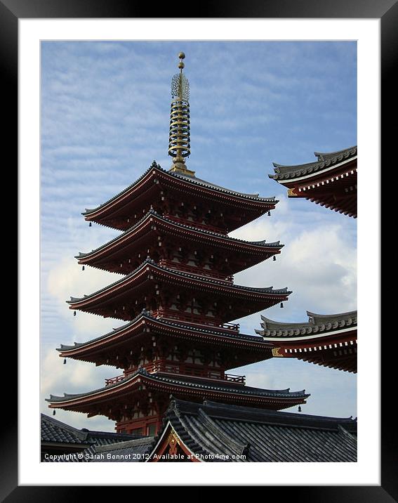 Asakusa Pagoda Tokyo Framed Mounted Print by Sarah Bonnot