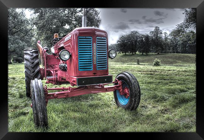 Red tractor Framed Print by Gavin Wilson