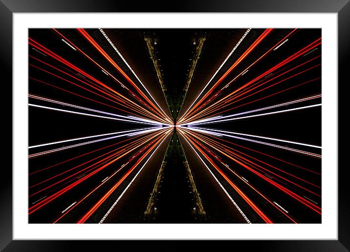 Speed of Light Framed Mounted Print by Gavin Wilson