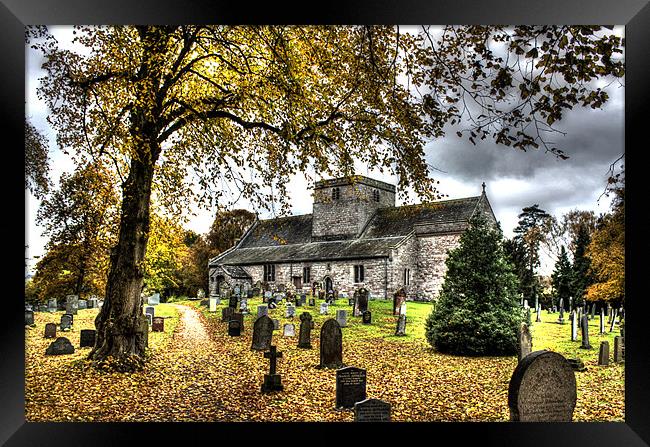 Autumn Church, St Michaels Barton Framed Print by Gavin Wilson