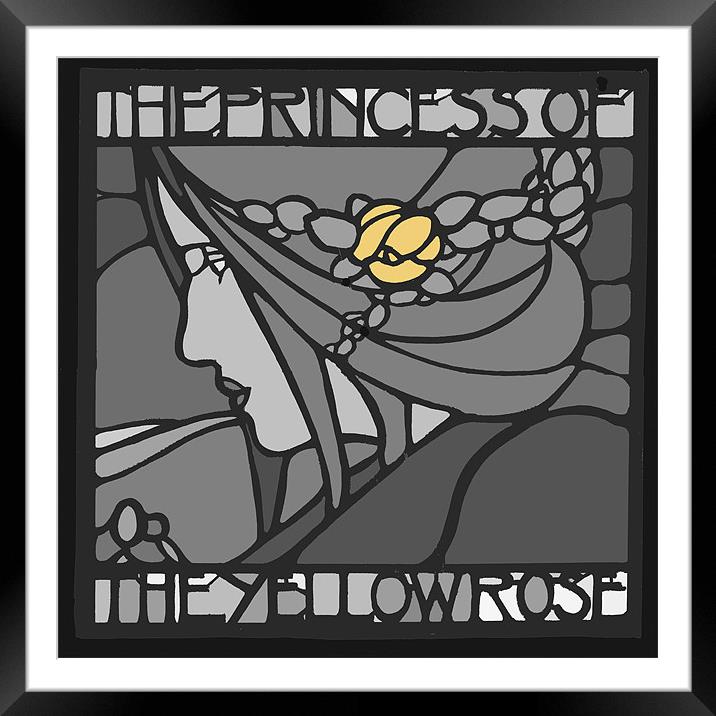 Princess of the Yellow Rose Framed Mounted Print by Gavin Wilson