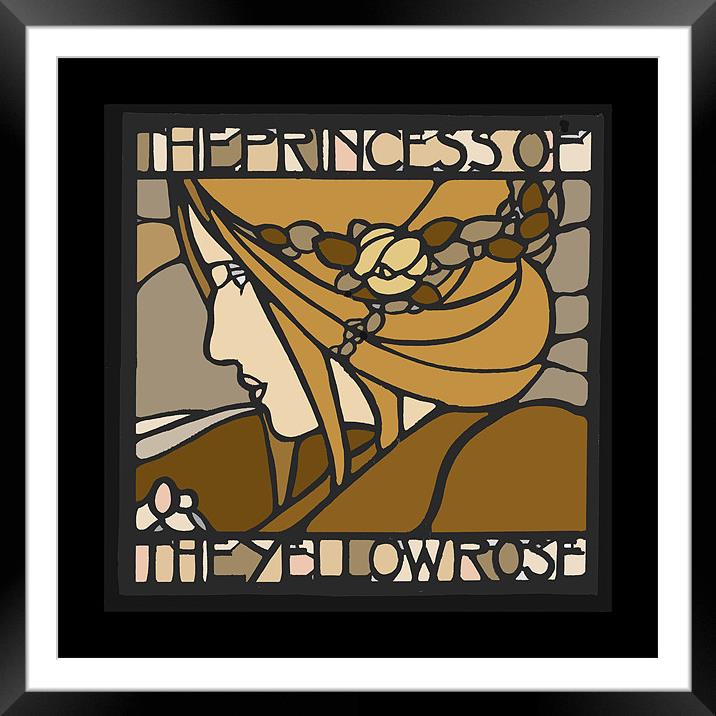 Princess of the Yellow Rose Framed Mounted Print by Gavin Wilson