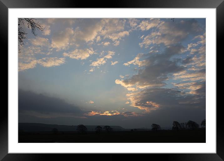 cloudscape Framed Mounted Print by Gavin Wilson