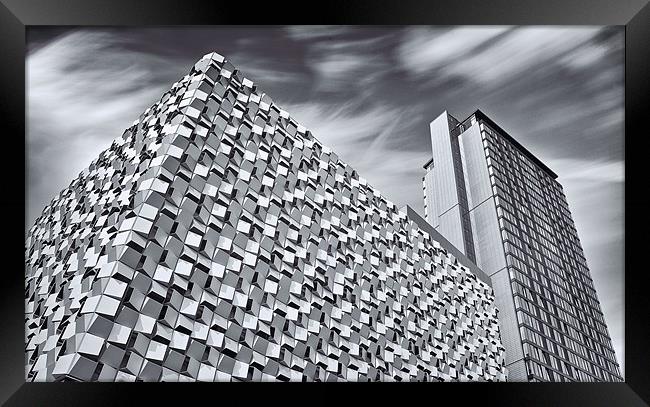 Sheffield Cheesegrater Car Park Framed Print by David Yeaman