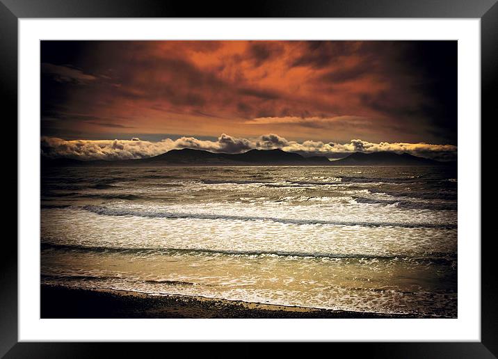 Sea Shore at Llanddwyn Bay Framed Mounted Print by David Yeaman