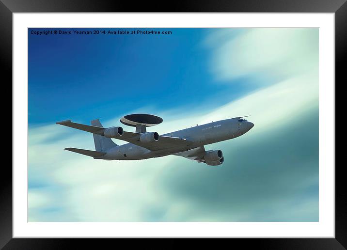  RAF ISTAR Sentry E-3D Framed Mounted Print by David Yeaman