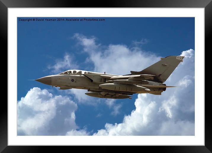 RAF Tornado GR4 Framed Mounted Print by David Yeaman