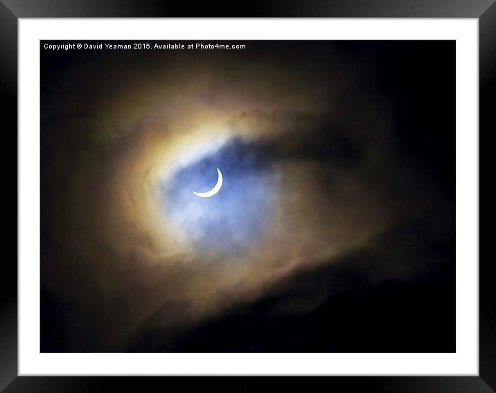  The Partial Eclipse Framed Mounted Print by David Yeaman
