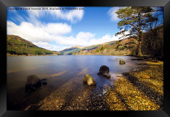  Loch Eck Framed Print by David Yeaman