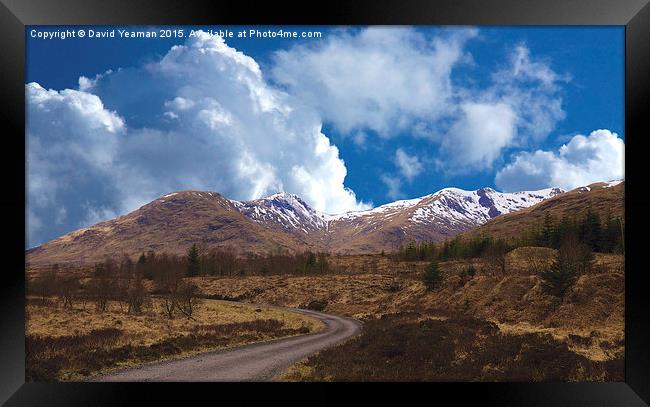  Glen Strae Diversion Framed Print by David Yeaman