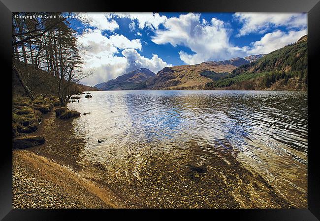  Loch Eck Framed Print by David Yeaman